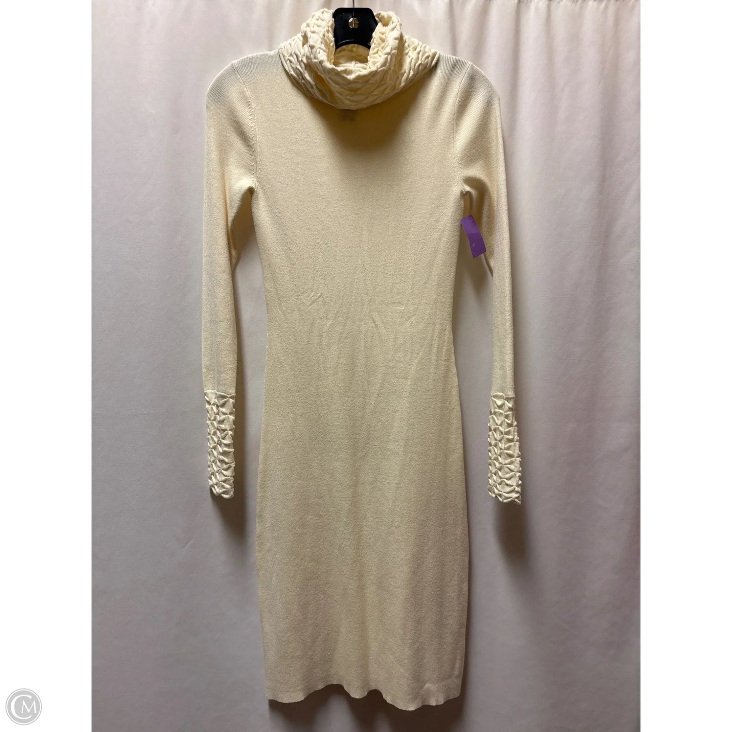 Dress Casual Maxi By Moda Intl In Cream, Size: Xs