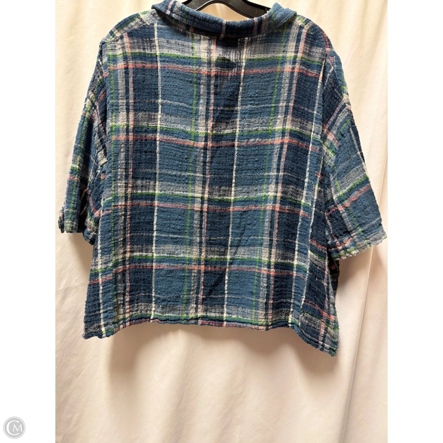 Top Short Sleeve By Vici In Blue, Size: S