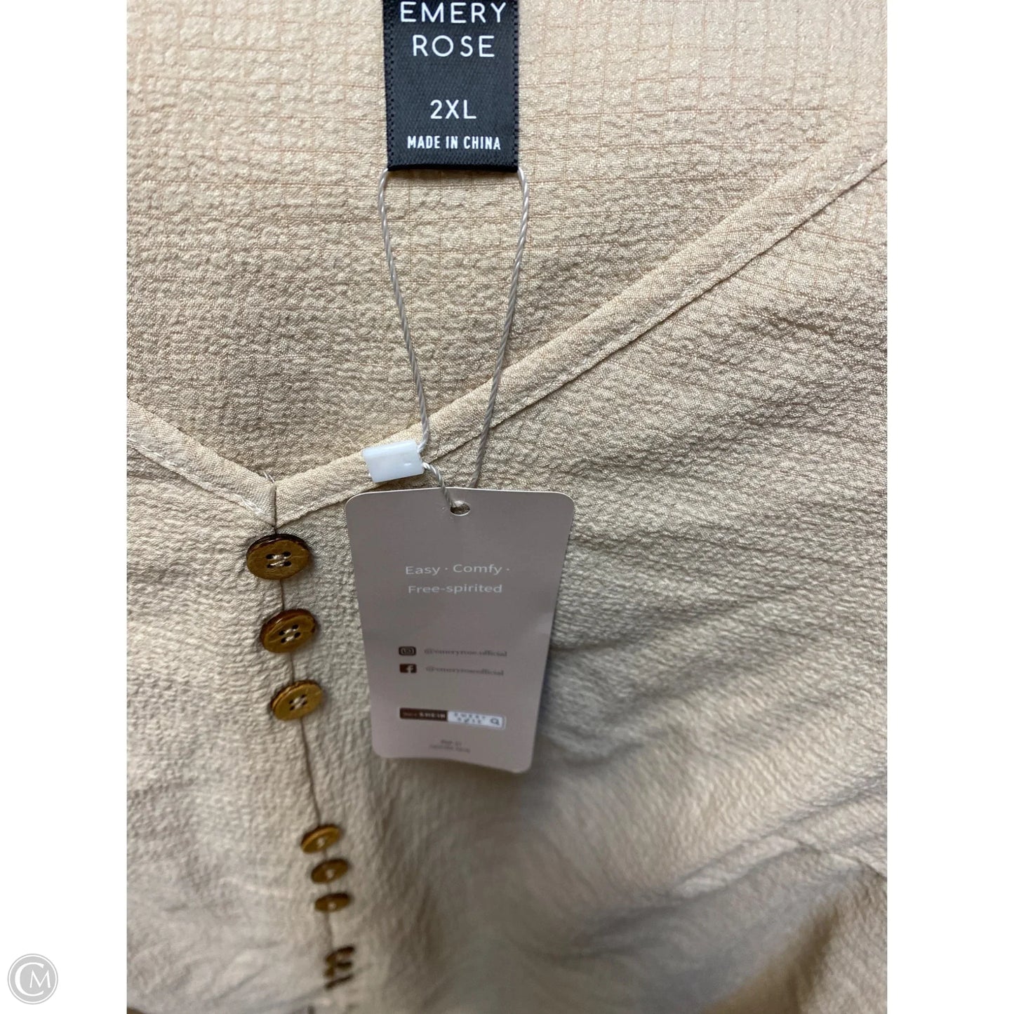 Pants Set 2pc By Clothes Mentor In Cream, Size: 2x