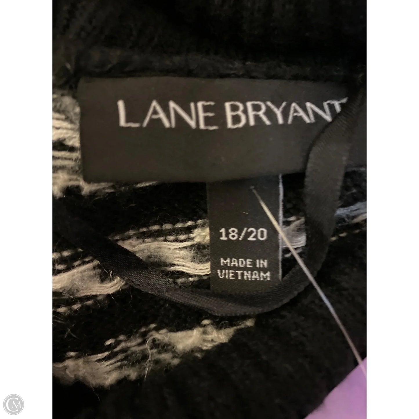 Sweater By Lane Bryant In Black, Size: 1x