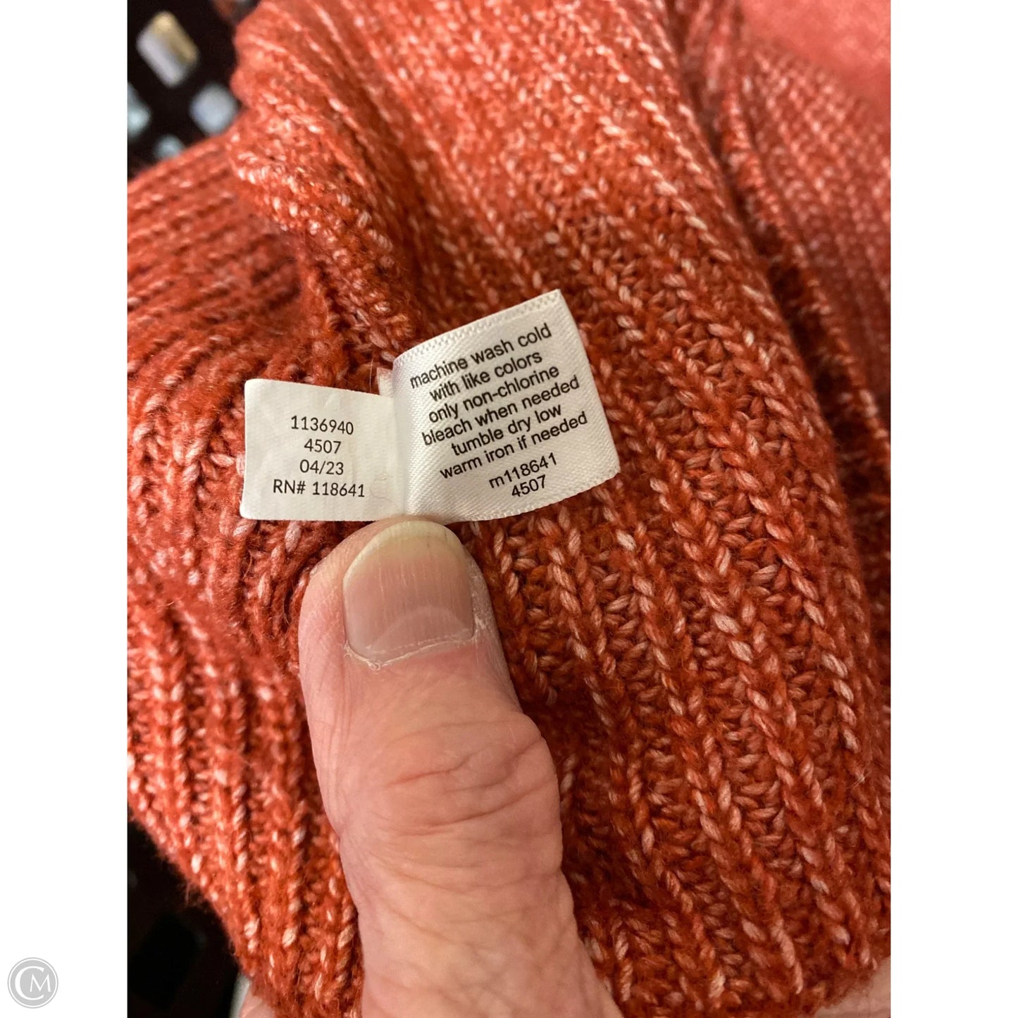 Sweater By Lane Bryant In Coral, Size: 1x