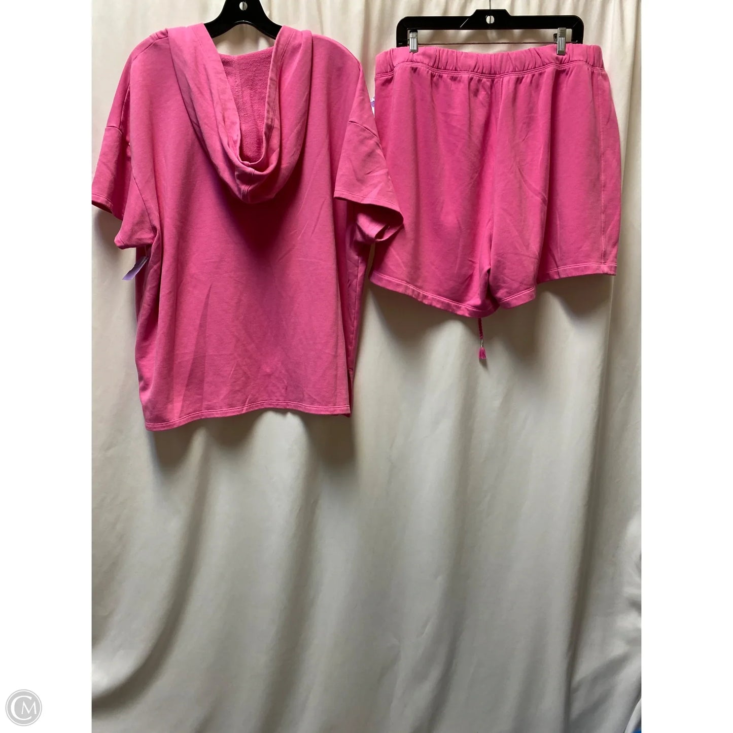 Skirt Set 2pc By Livi Active In Pink, Size: 1x