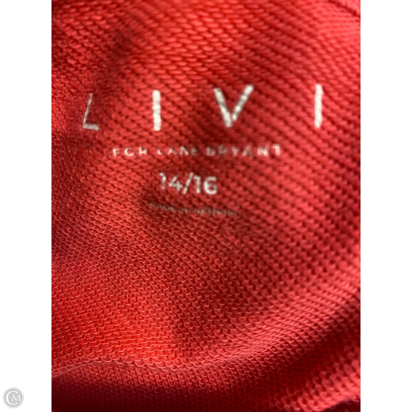 Sweatshirt Crewneck By Livi Active In Pink, Size: L