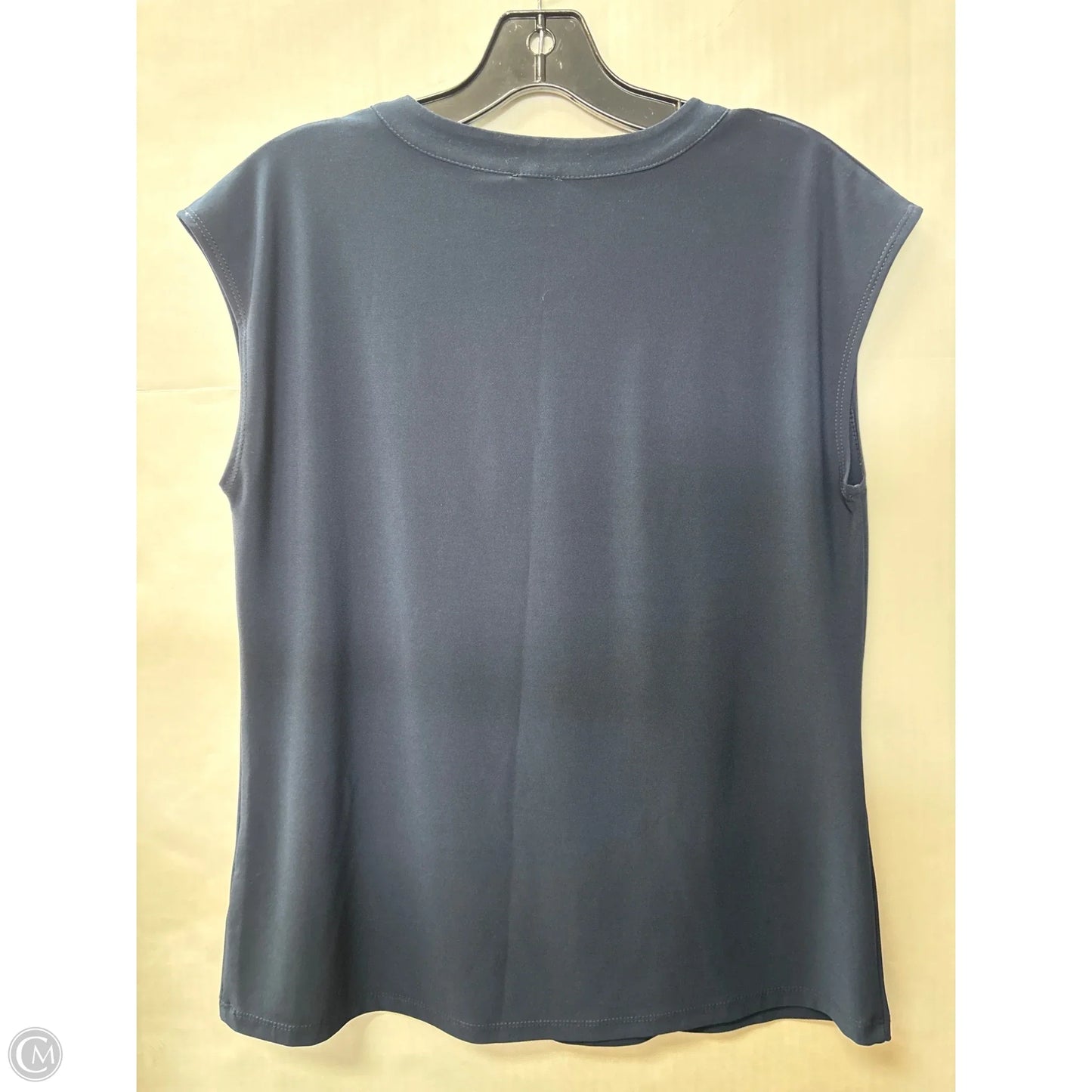 Top Sleeveless By Anne Klein In Navy, Size: S