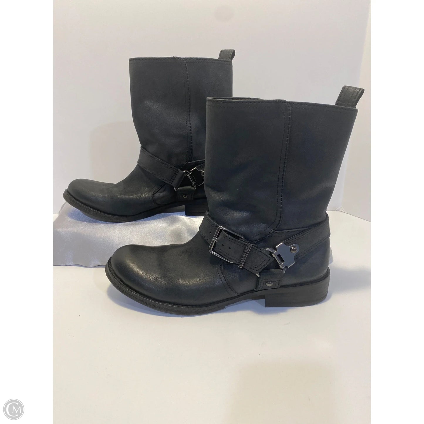 Boots Mid-calf Flats By Gianni Bini In Black, Size: 9