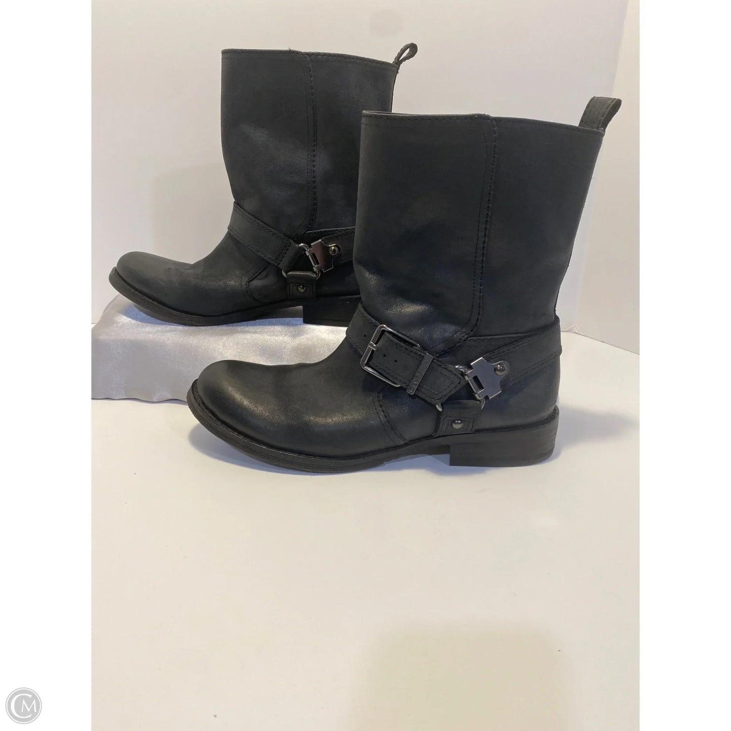 Boots Mid-calf Flats By Gianni Bini In Black, Size: 9