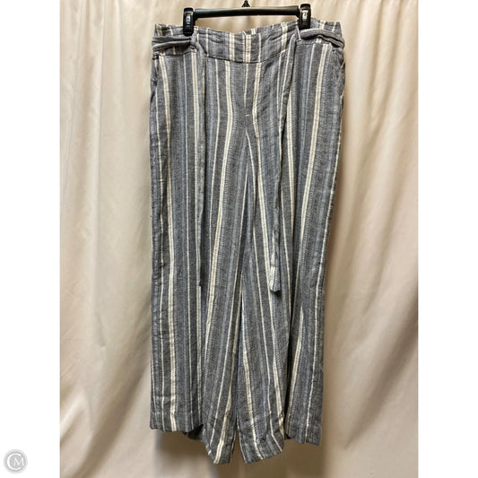 Pants Dress By Clothes Mentor In Blue & White, Size: Xl