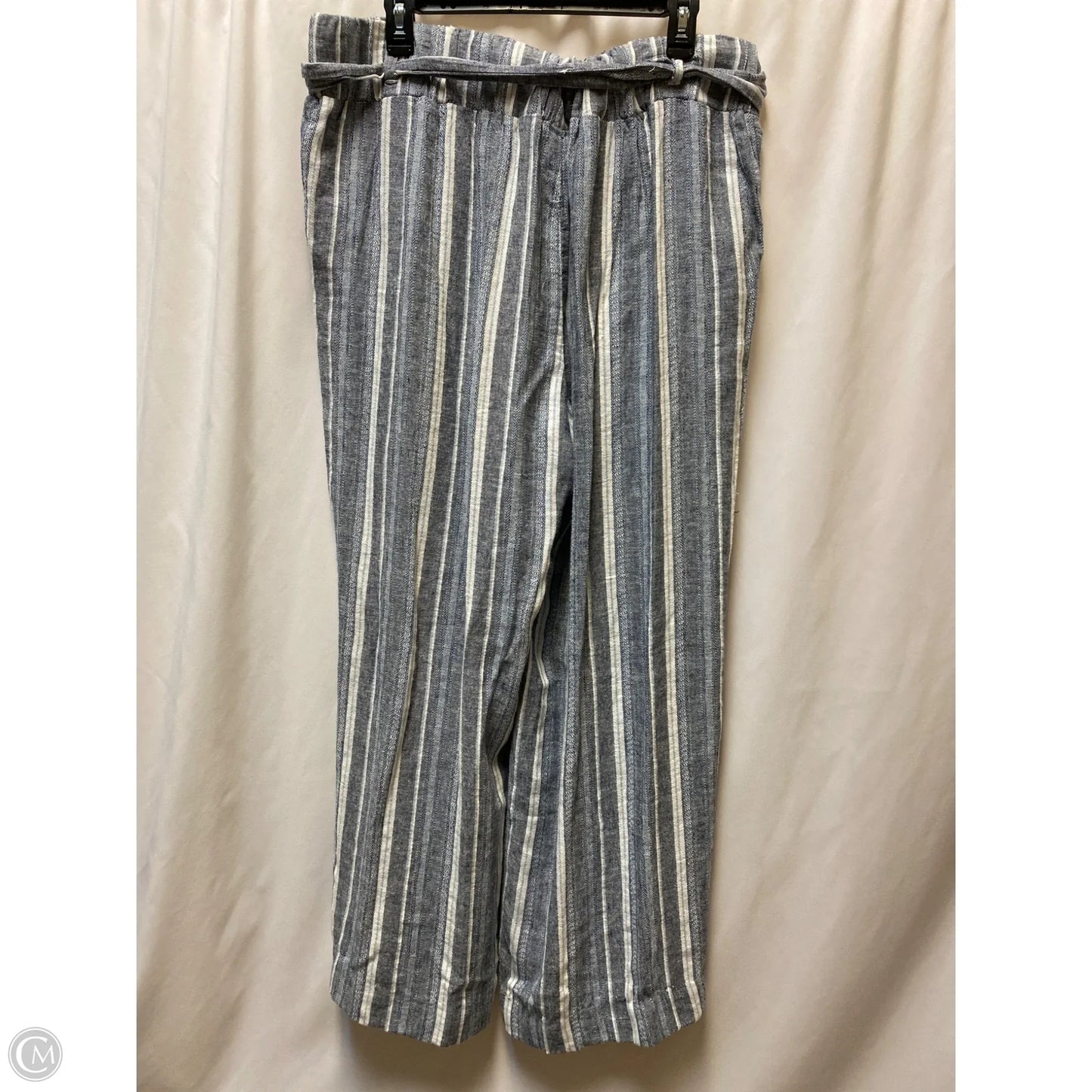 Pants Dress By Clothes Mentor In Blue & White, Size: Xl