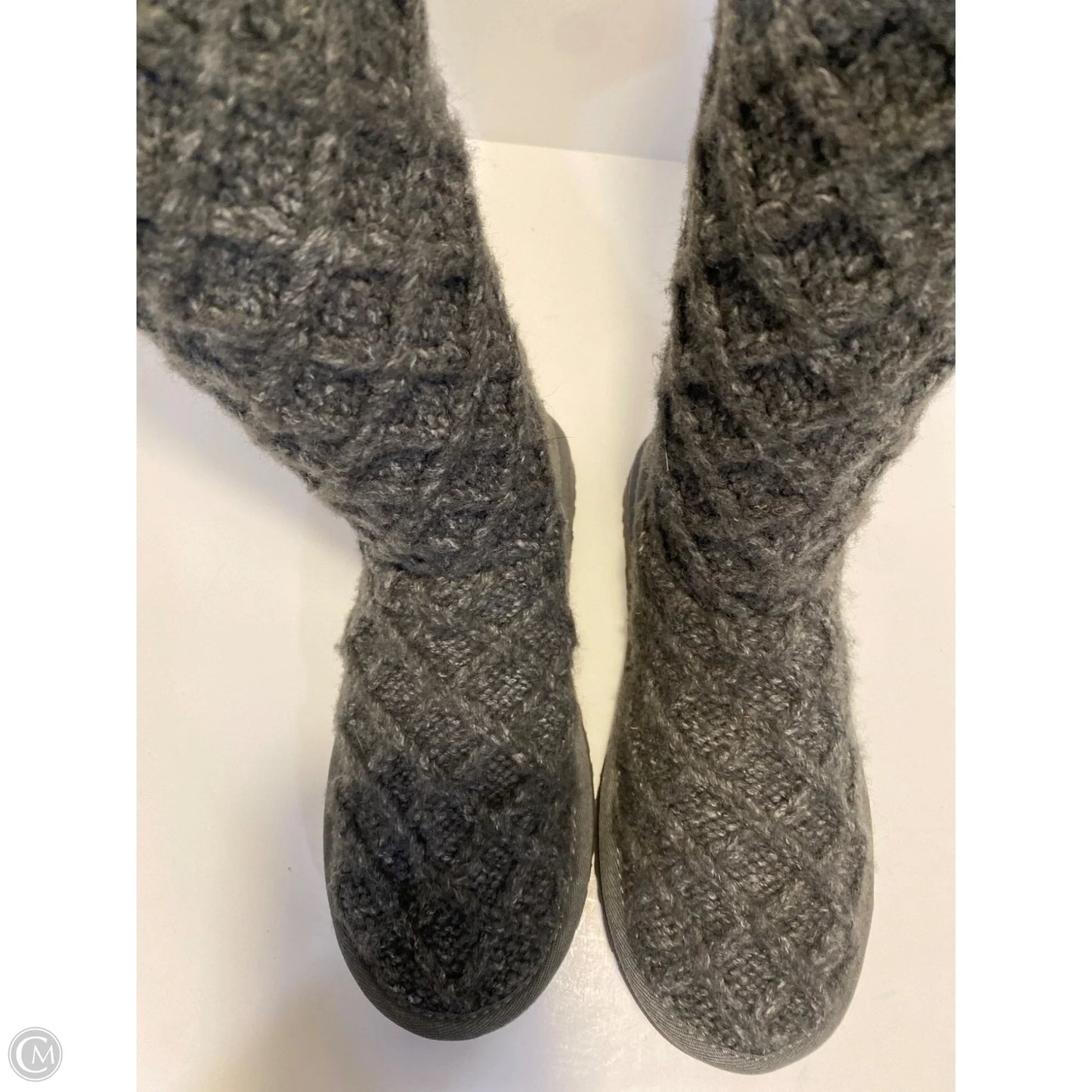 Boots Designer By Ugg In Grey, Size: 5