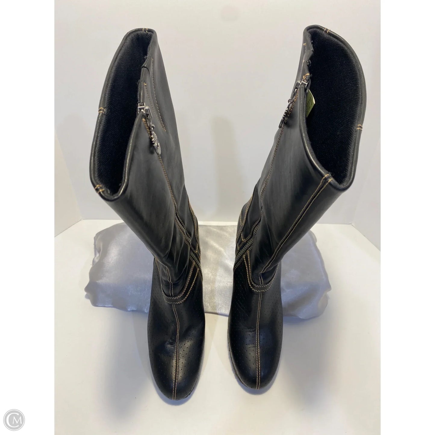 Boots Mid-calf Flats By Timberland In Black, Size: 9