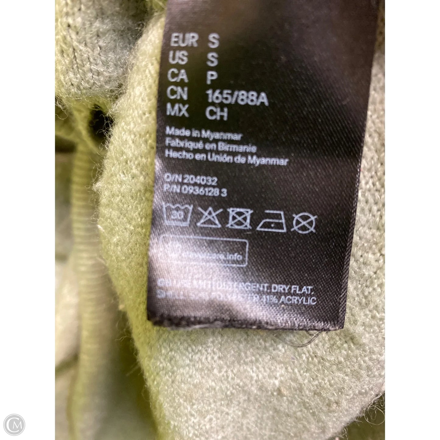 Sweater By H&m In Green, Size: S