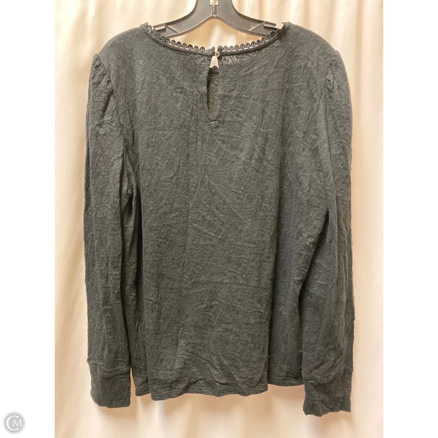 Top Long Sleeve By Loft In Black, Size: Xl