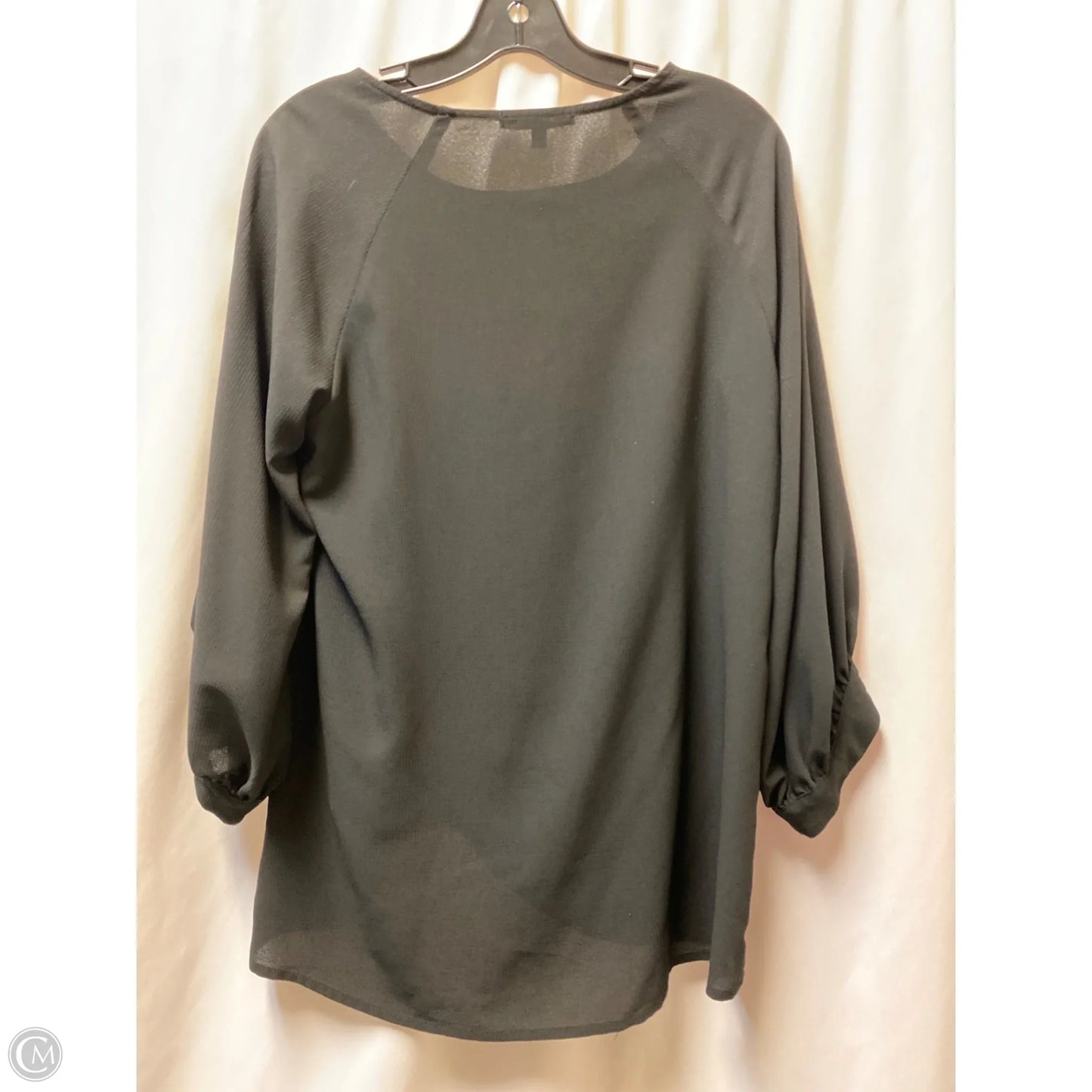 Top Long Sleeve By Gibson In Black, Size: L
