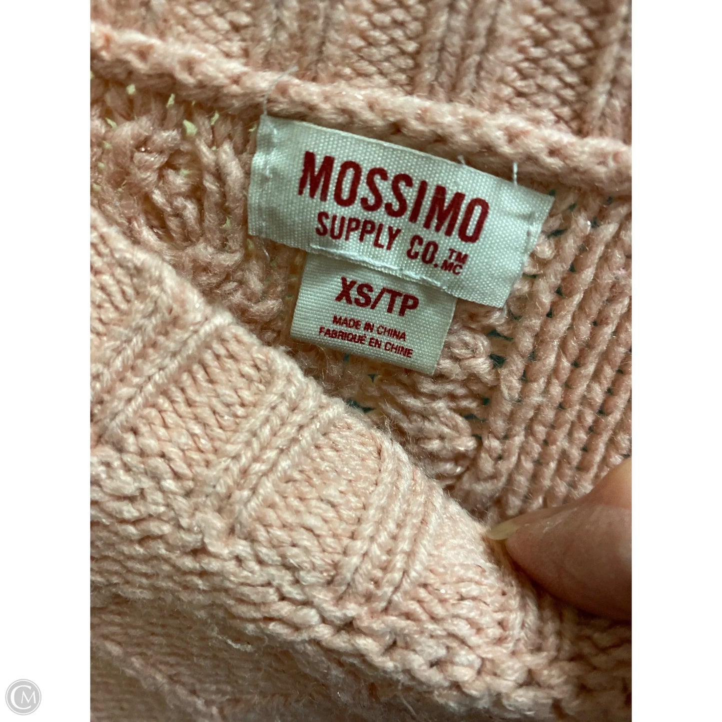 Sweater By Mossimo In Pink, Size: Xs