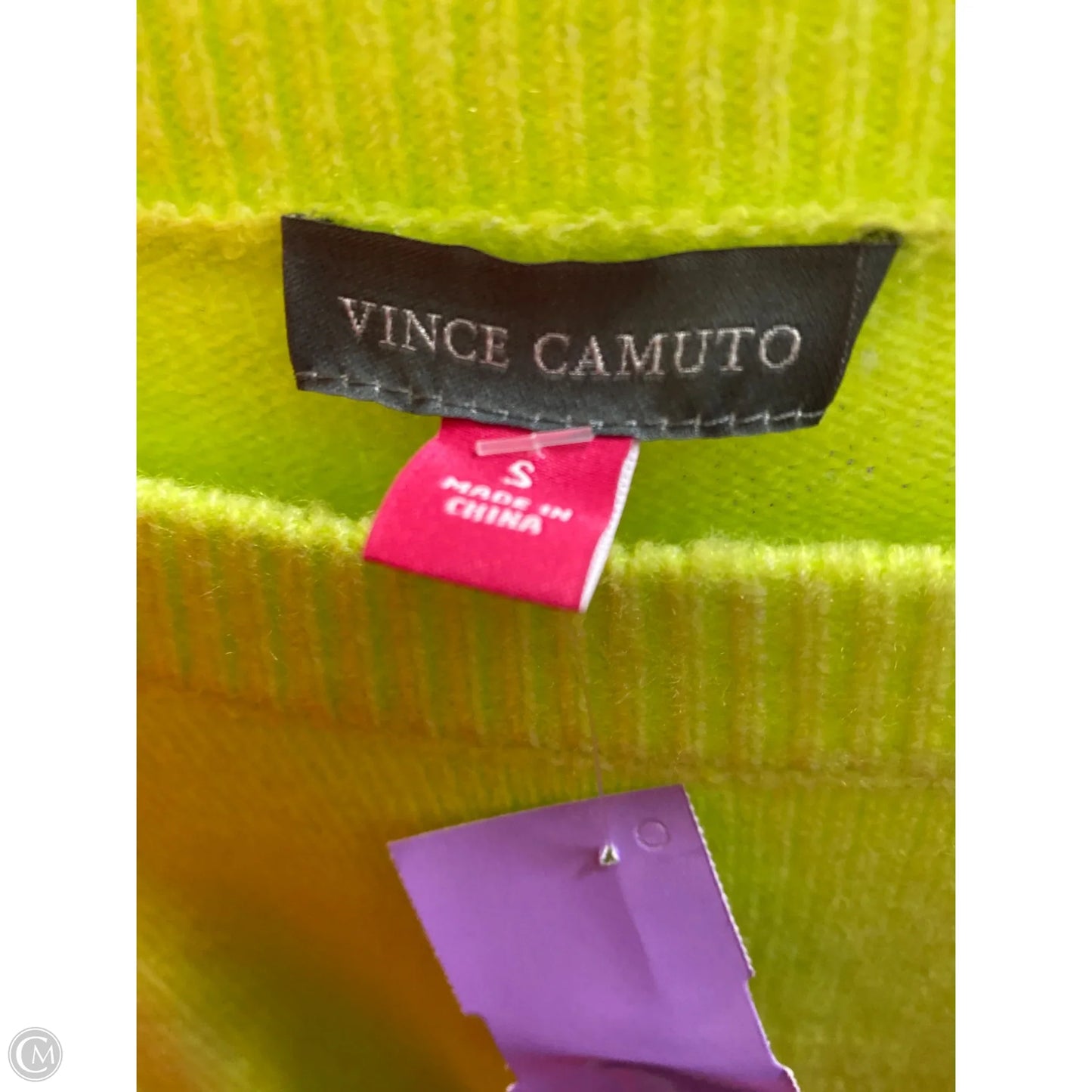 Sweater By Vince Camuto In Yellow, Size: S