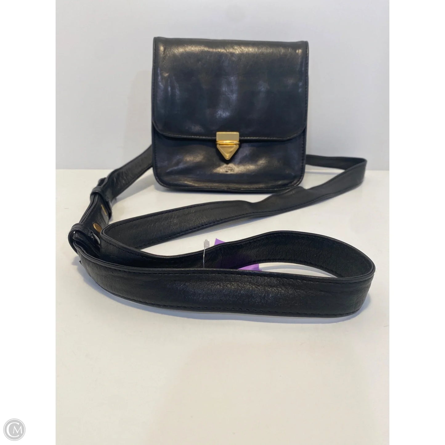 Crossbody Leather By Perlina, Size: Small