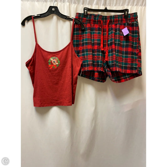 Pajamas 2pc By Clothes Mentor In Red, Size: Xl
