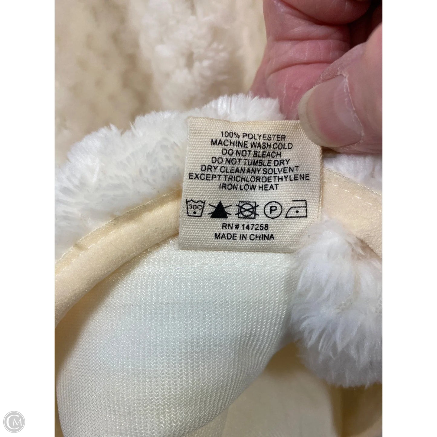 Jacket Faux Fur & Sherpa By Simply Southern In Cream, Size: Xxl