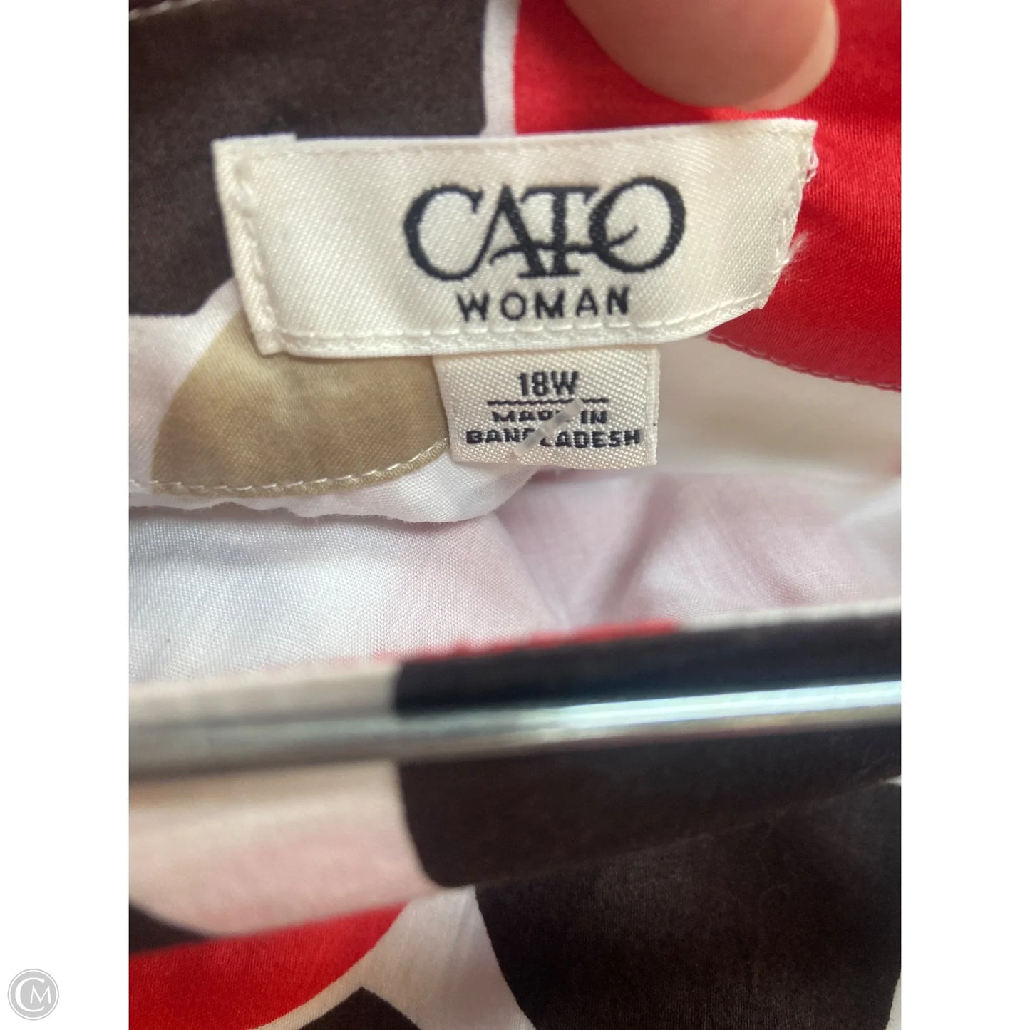 Skirt Midi By Cato In Brown, Size: 1x