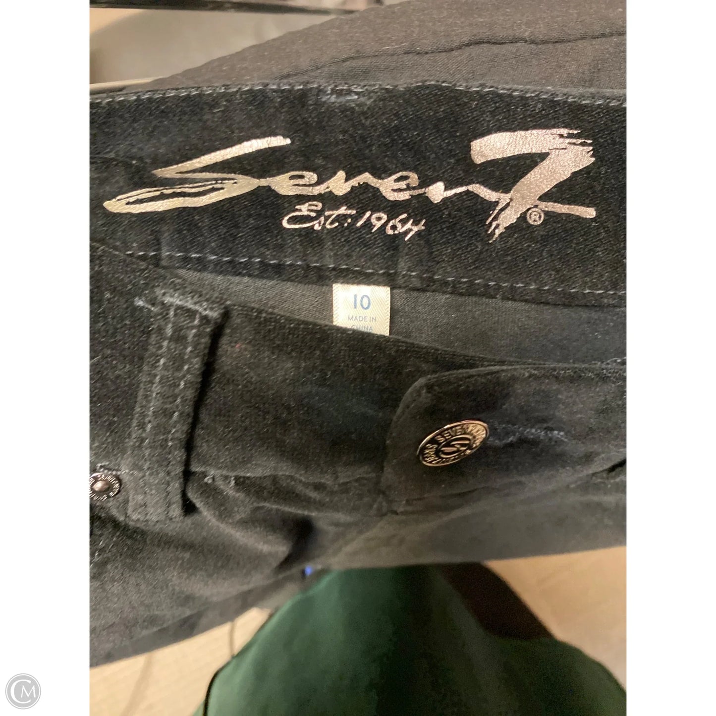 Pants Corduroy By Seven 7 In Black, Size: 10