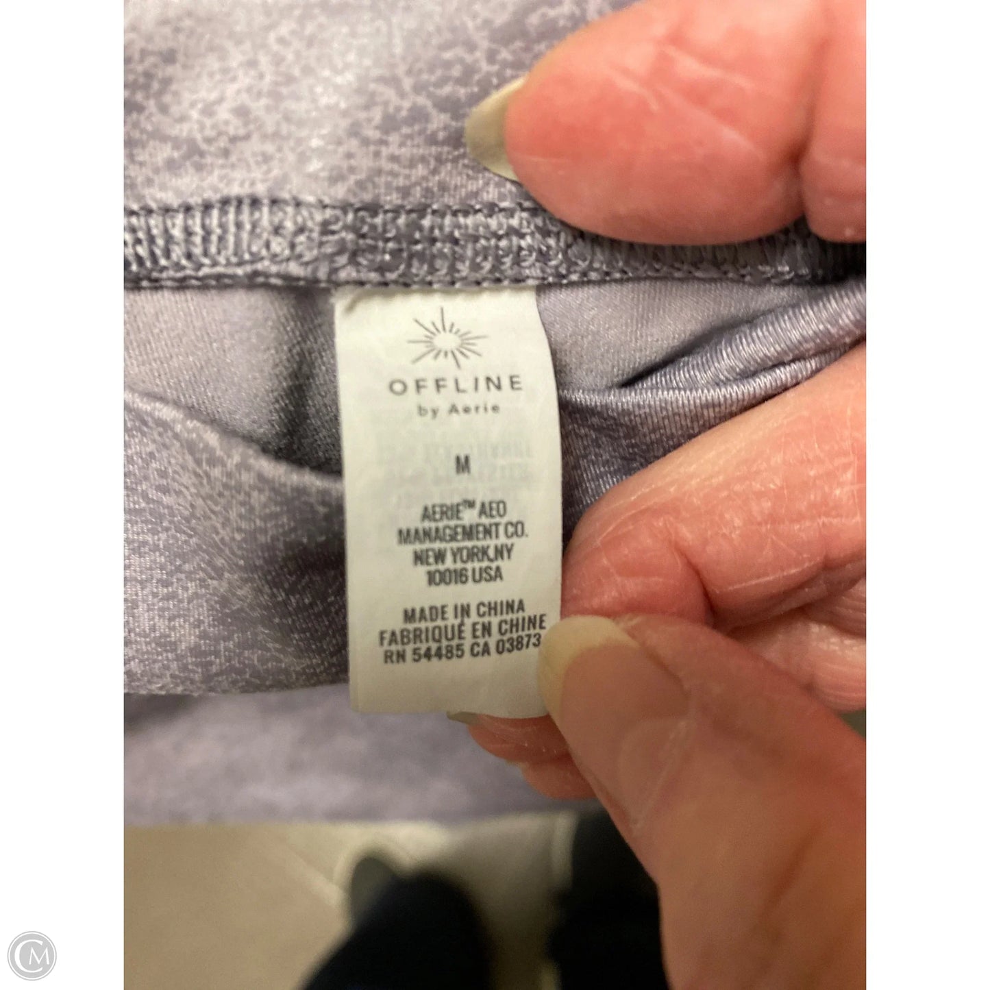 Athletic Leggings By Aerie In Purple, Size: M