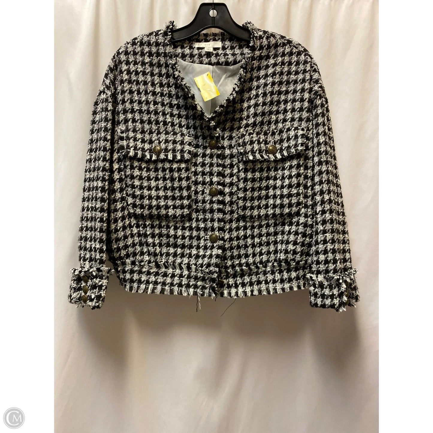 Blazer By Cato In Black & White, Size: M