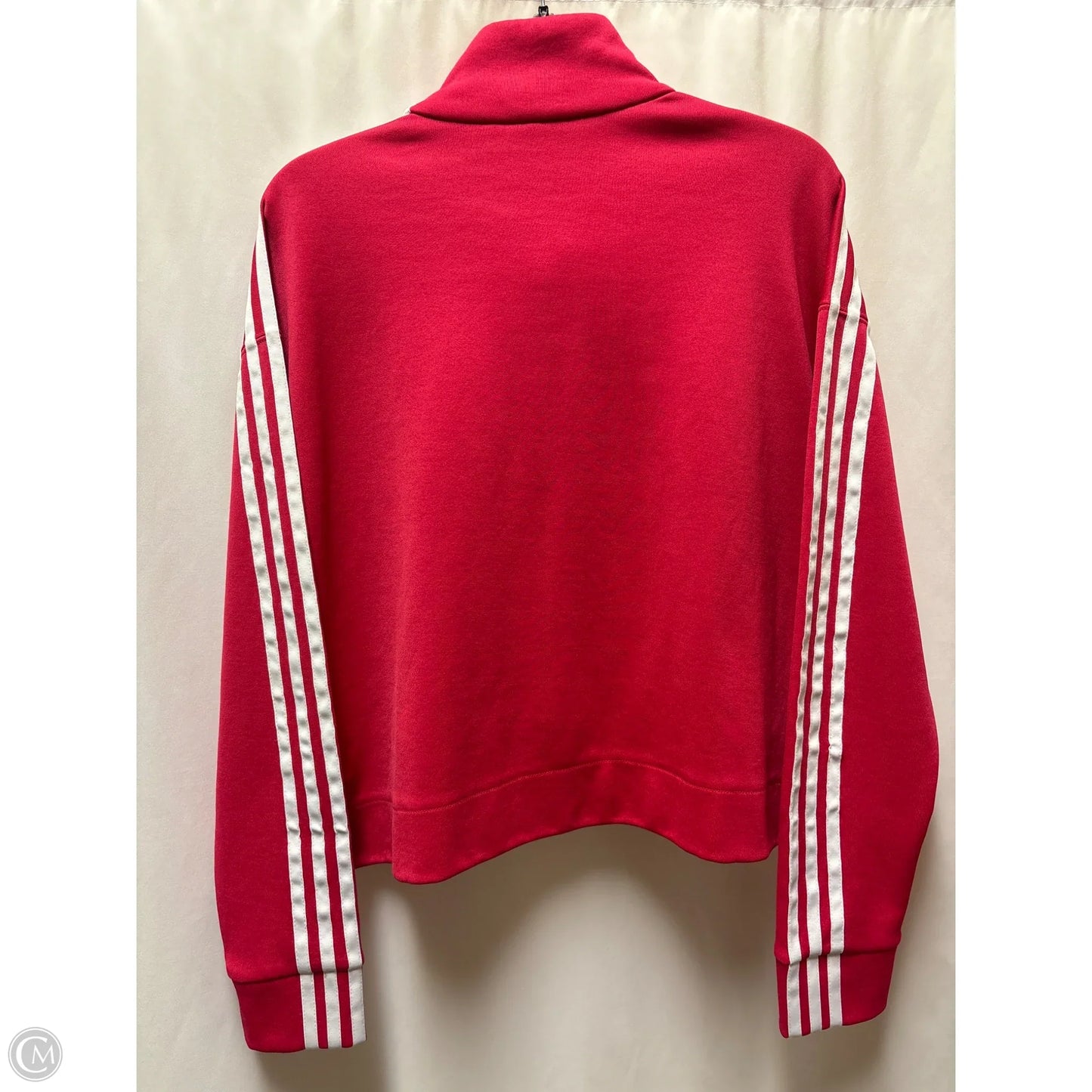 Athletic Jacket By Adidas In Pink, Size: M