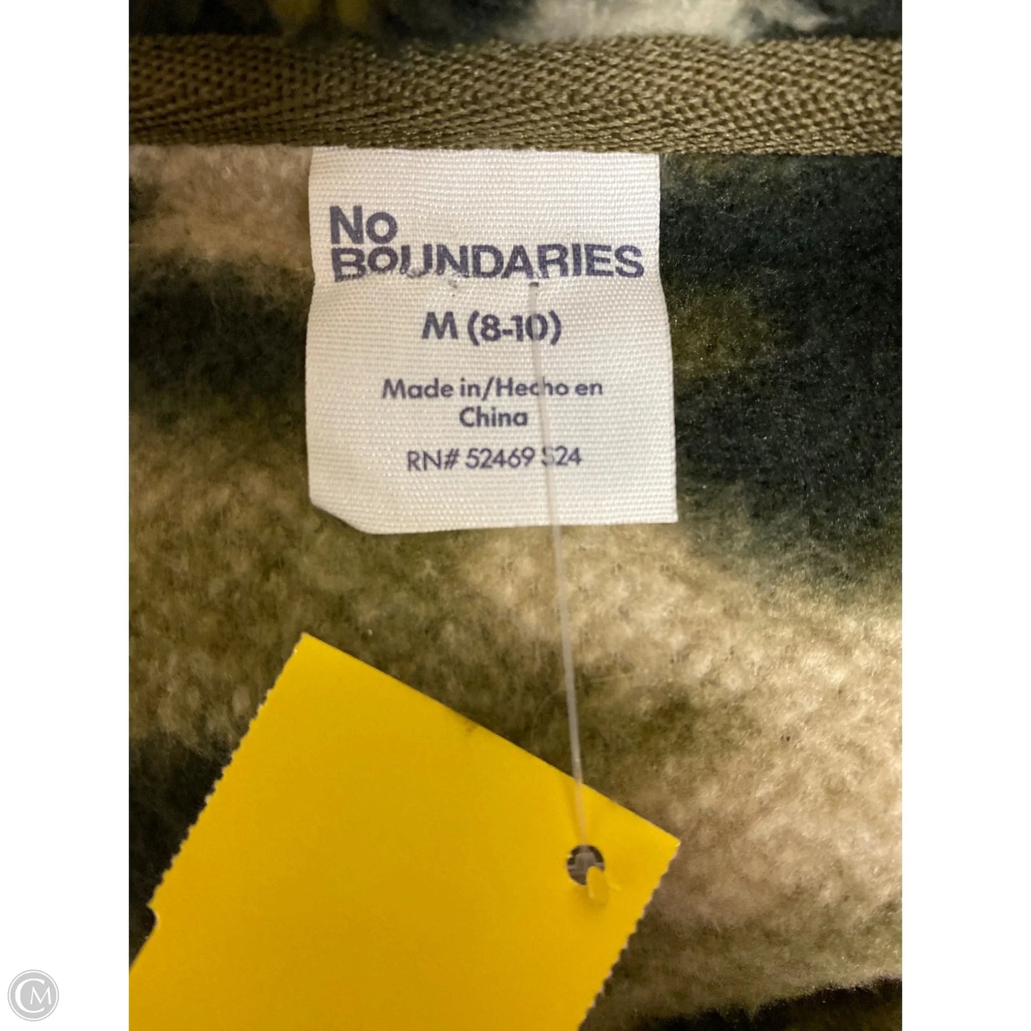 Coat Faux Fur & Sherpa By No Boundaries In Camouflage Print, Size: M