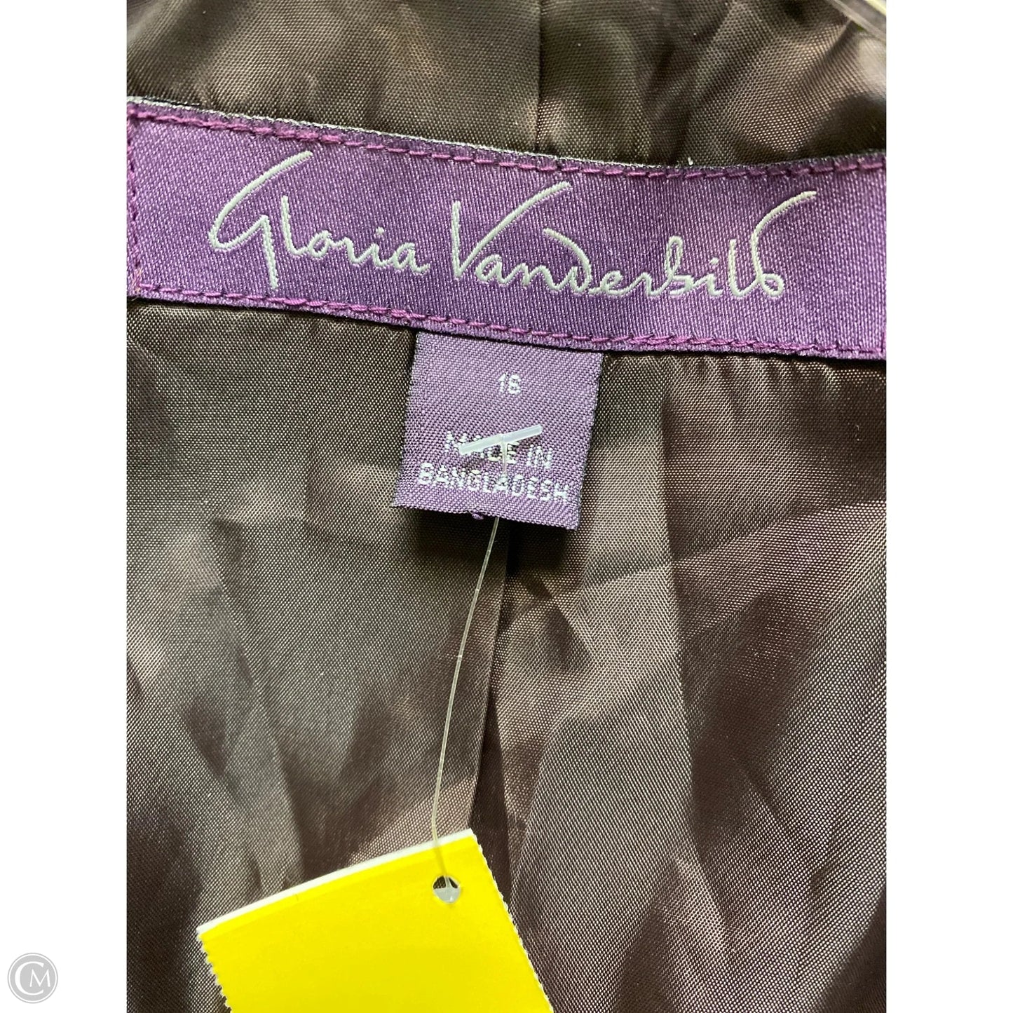 Blazer By Gloria Vanderbilt In Animal Print, Size: Xl