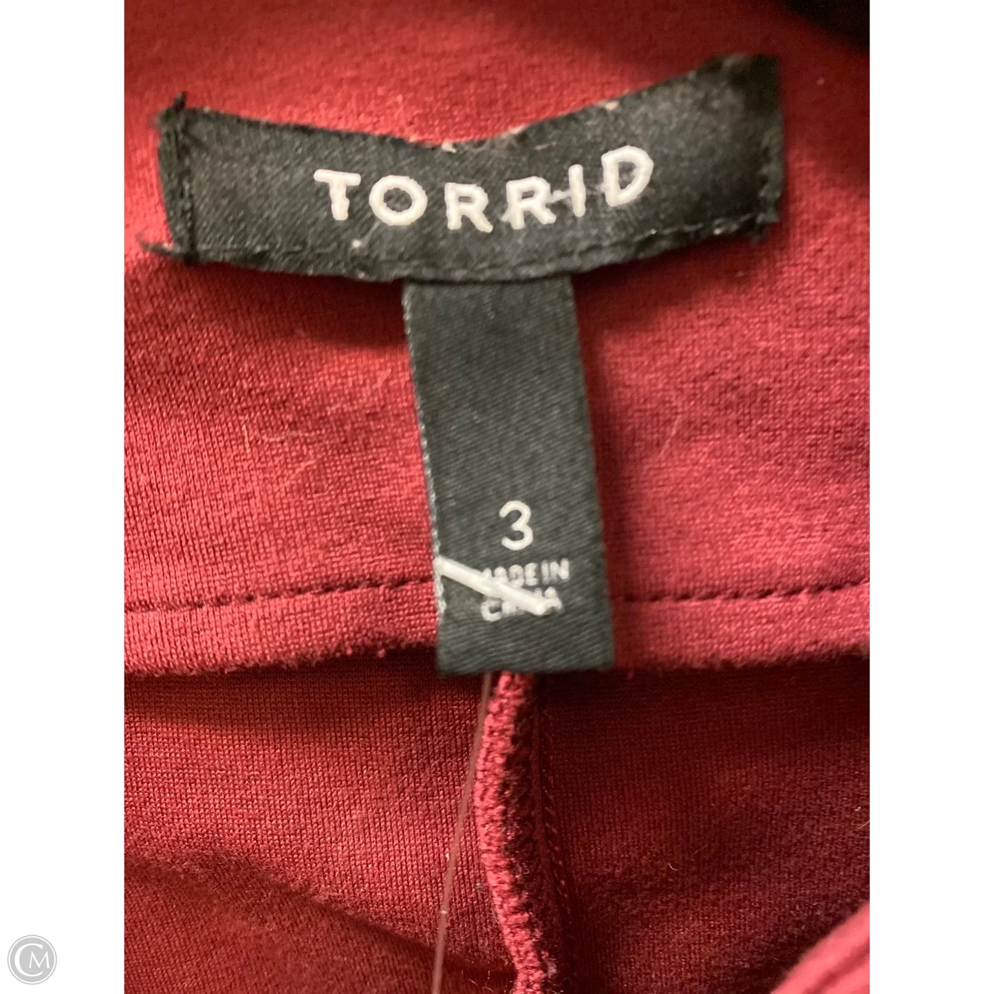 Jacket Moto By Torrid In Maroon, Size: 3x