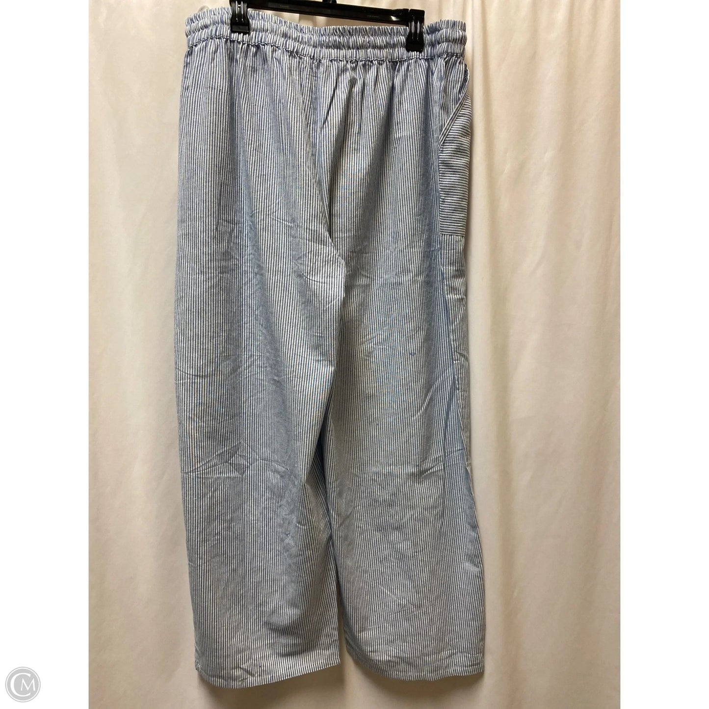 Pants Lounge By Club Z In Blue & White, Size: 2x