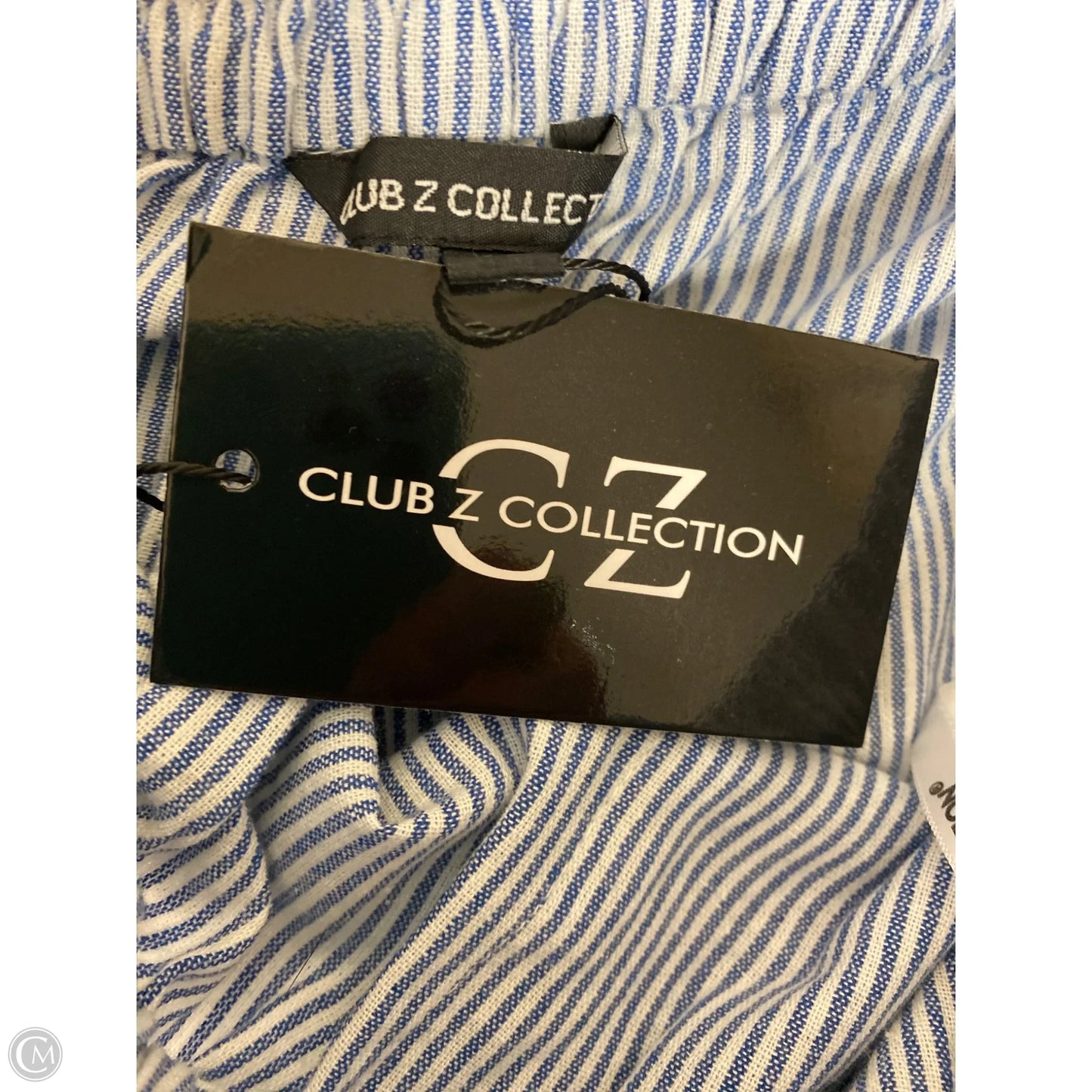 Pants Lounge By Club Z In Blue & White, Size: 2x