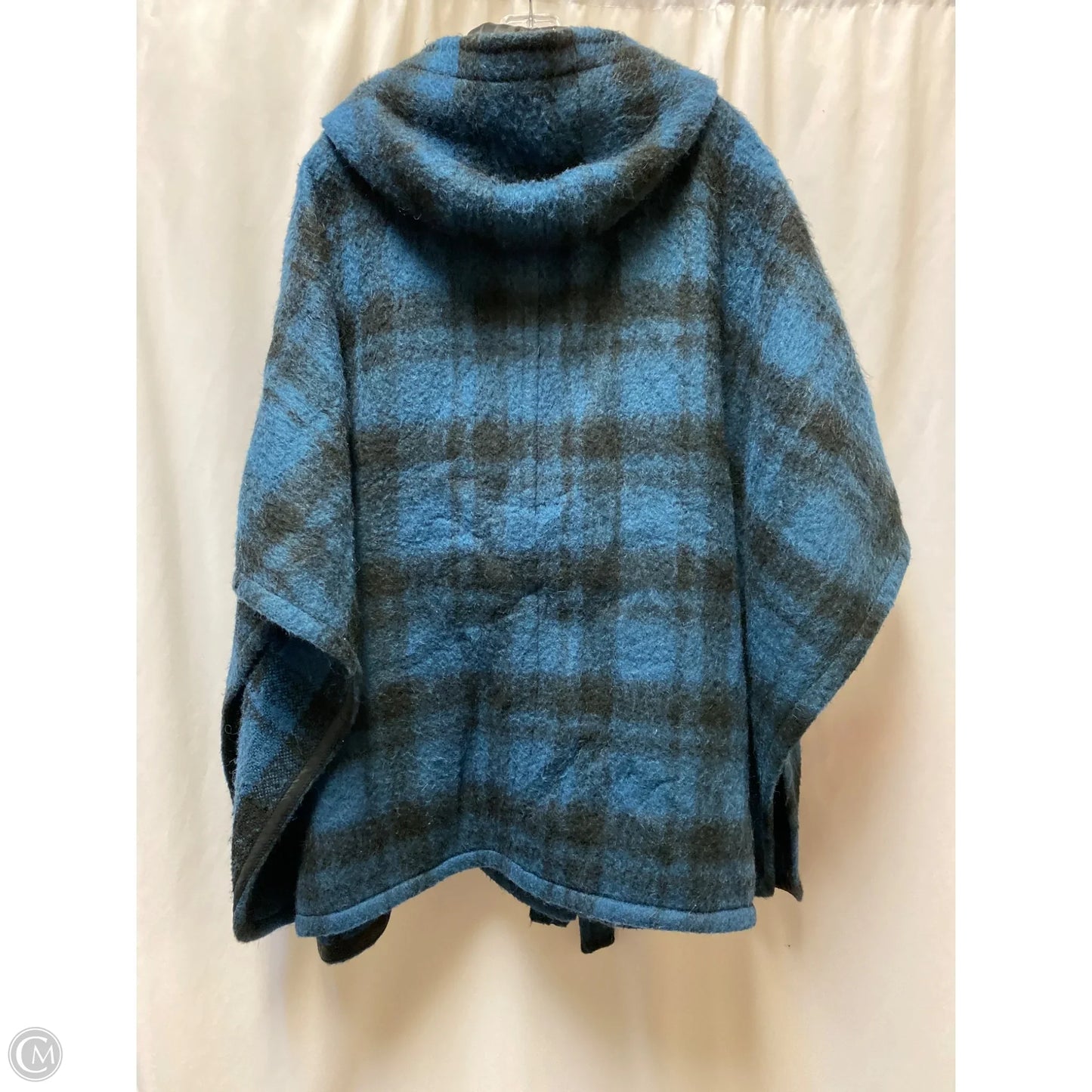 Poncho Designer By Coach In Blue, Size: M