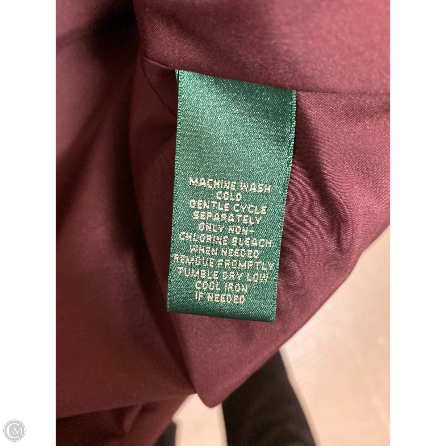 Vest Puffer & Quilted By Ralph Lauren In Maroon, Size: L