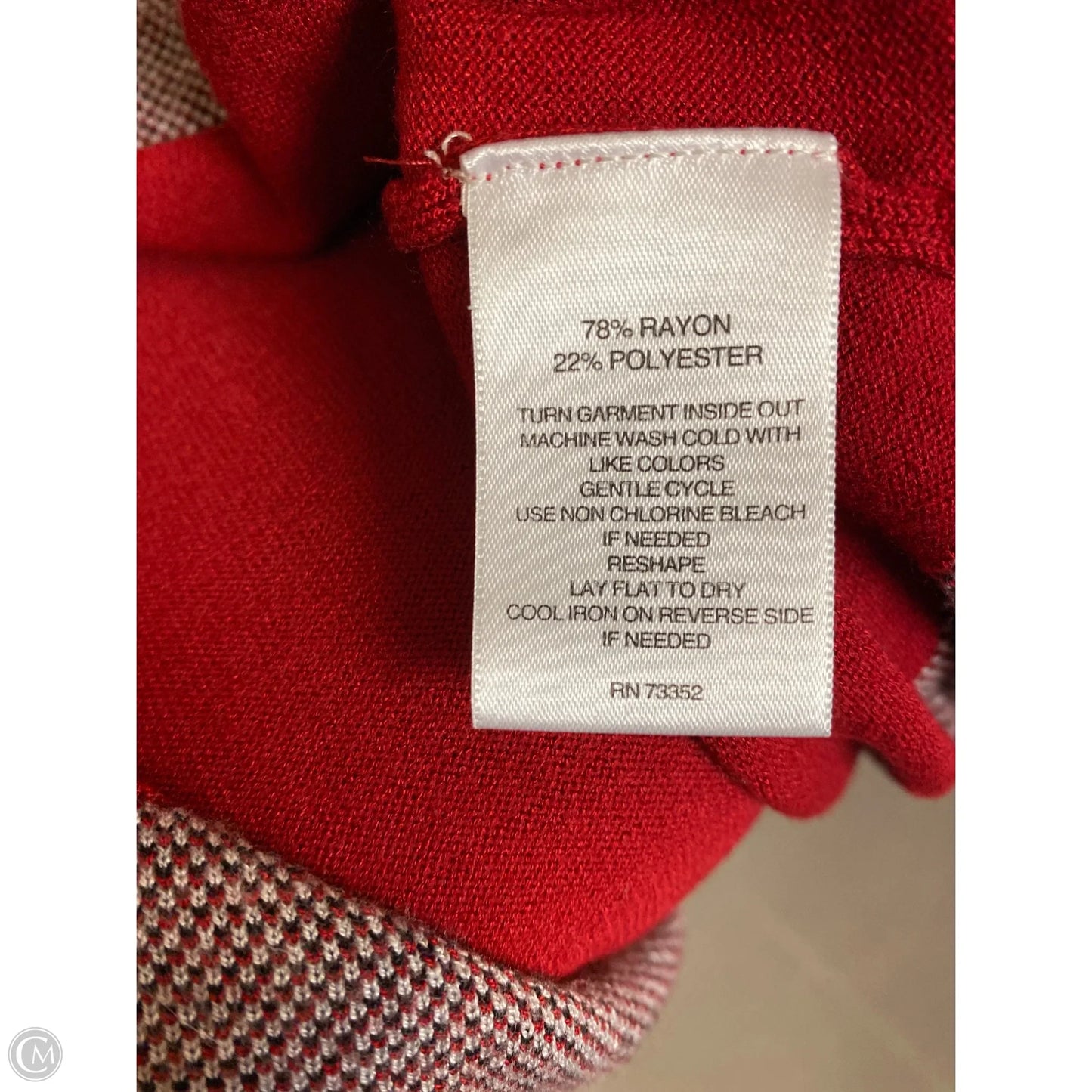 Sweater By Rebecca Malone In Red, Size: L