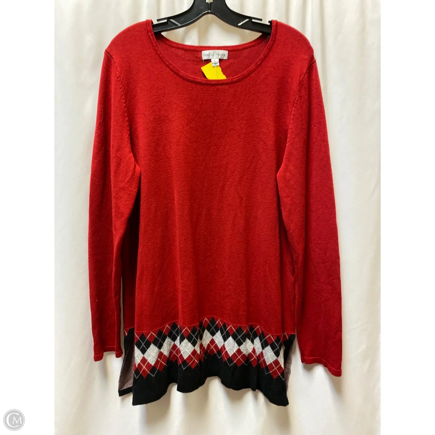Sweater By Rebecca Malone In Red, Size: L