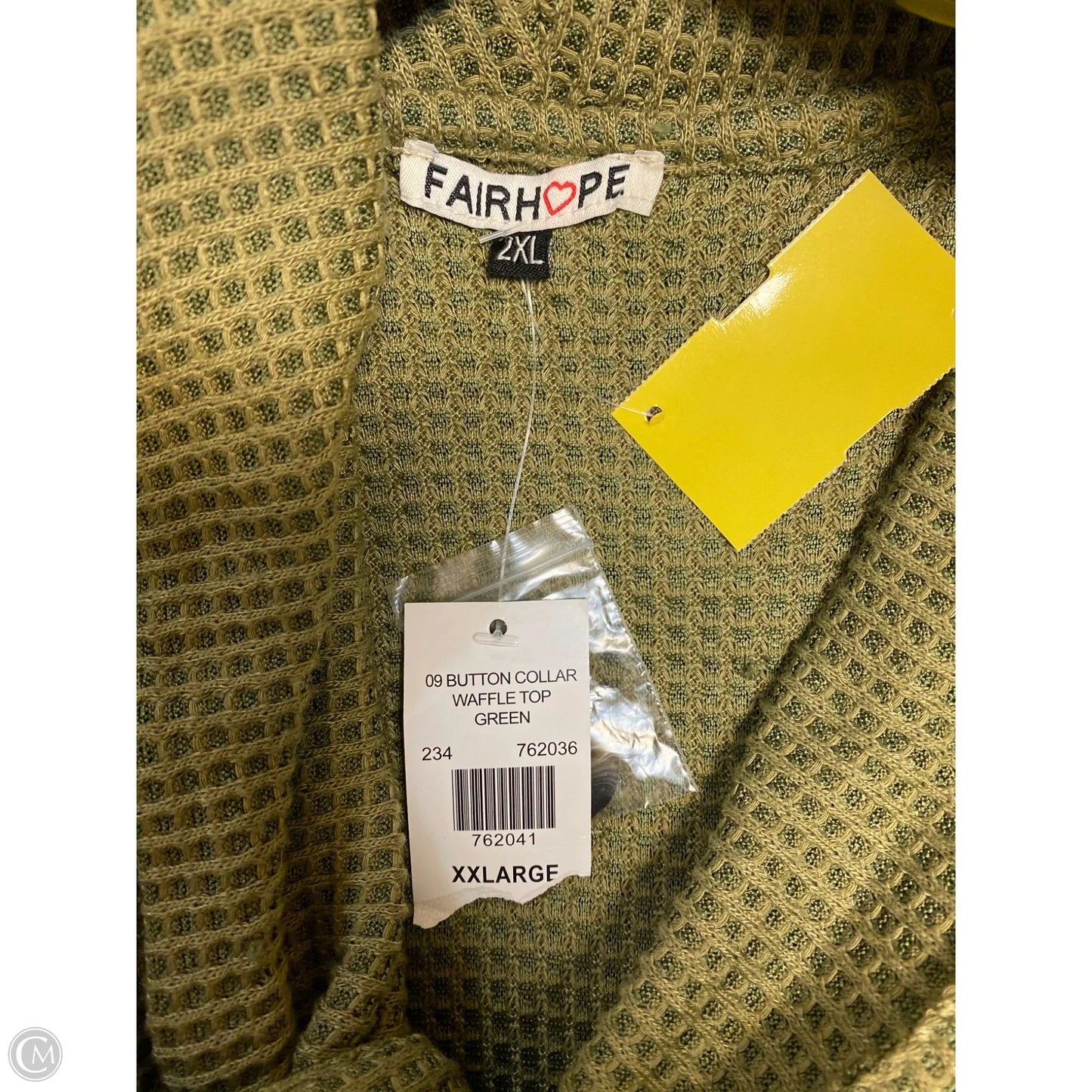 Top Long Sleeve By Clothes Mentor In Green, Size: 2x