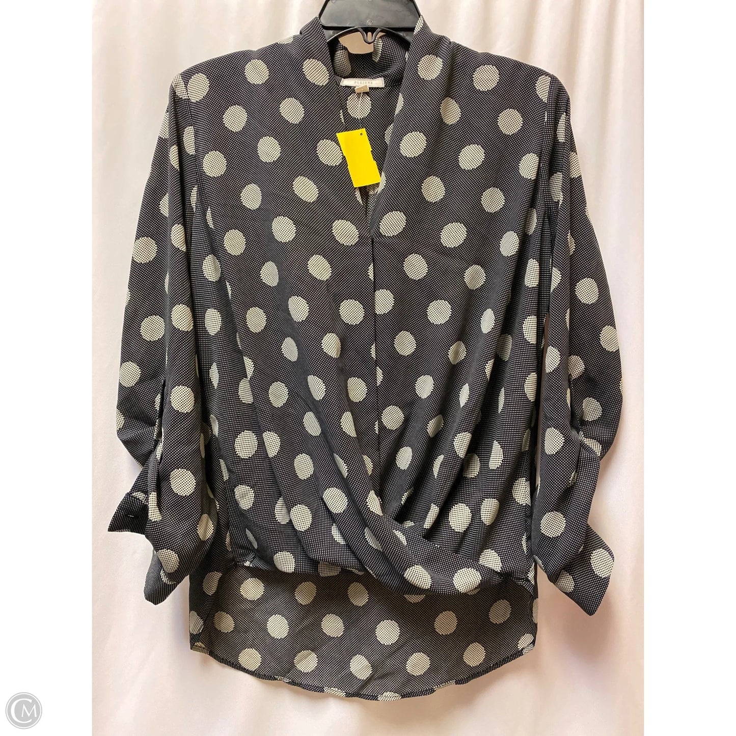 Top Long Sleeve By Pleione In Black, Size: M