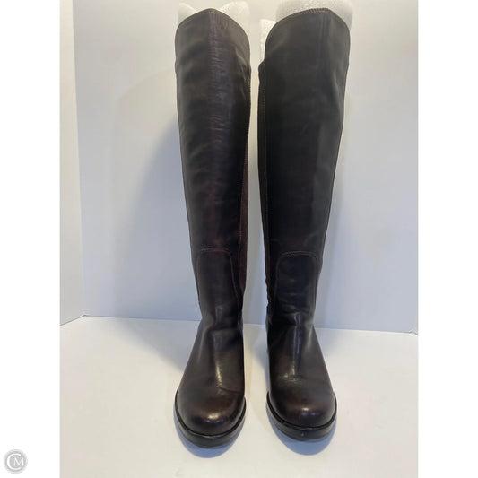 Boots Knee Flats By Cole-haan In Brown, Size: 5.5