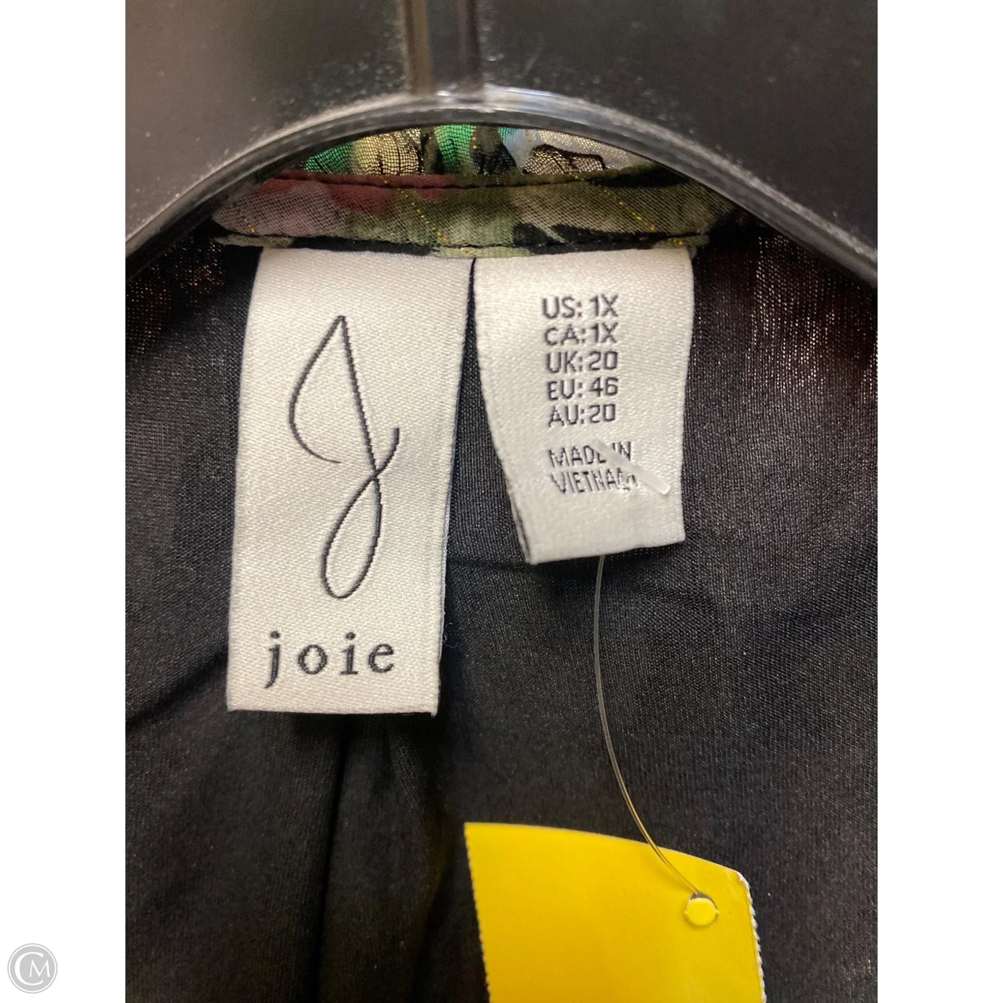 Top Long Sleeve By Joie In Black, Size: 1x