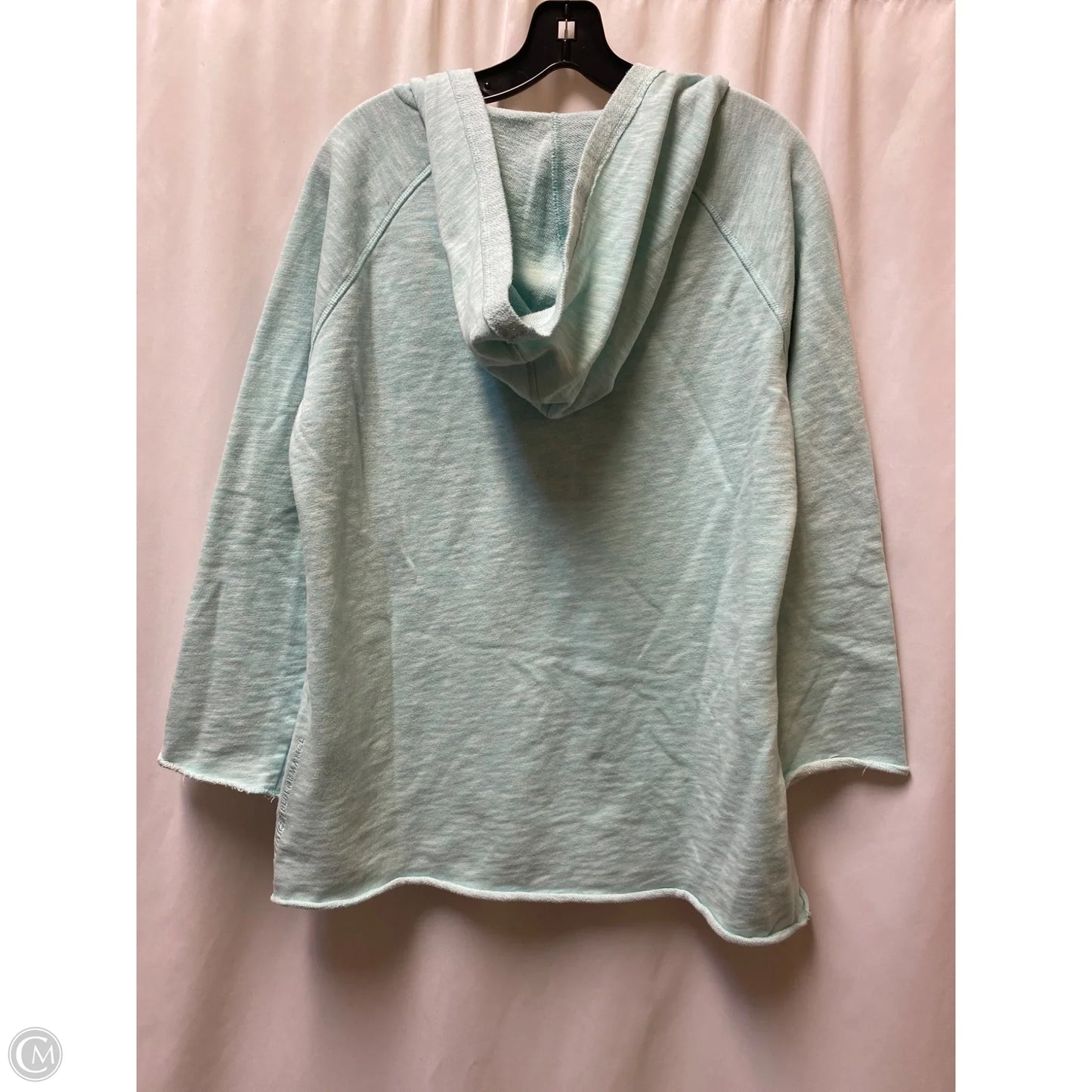Sweatshirt Hoodie By Calvin Klein In Teal, Size: Xl