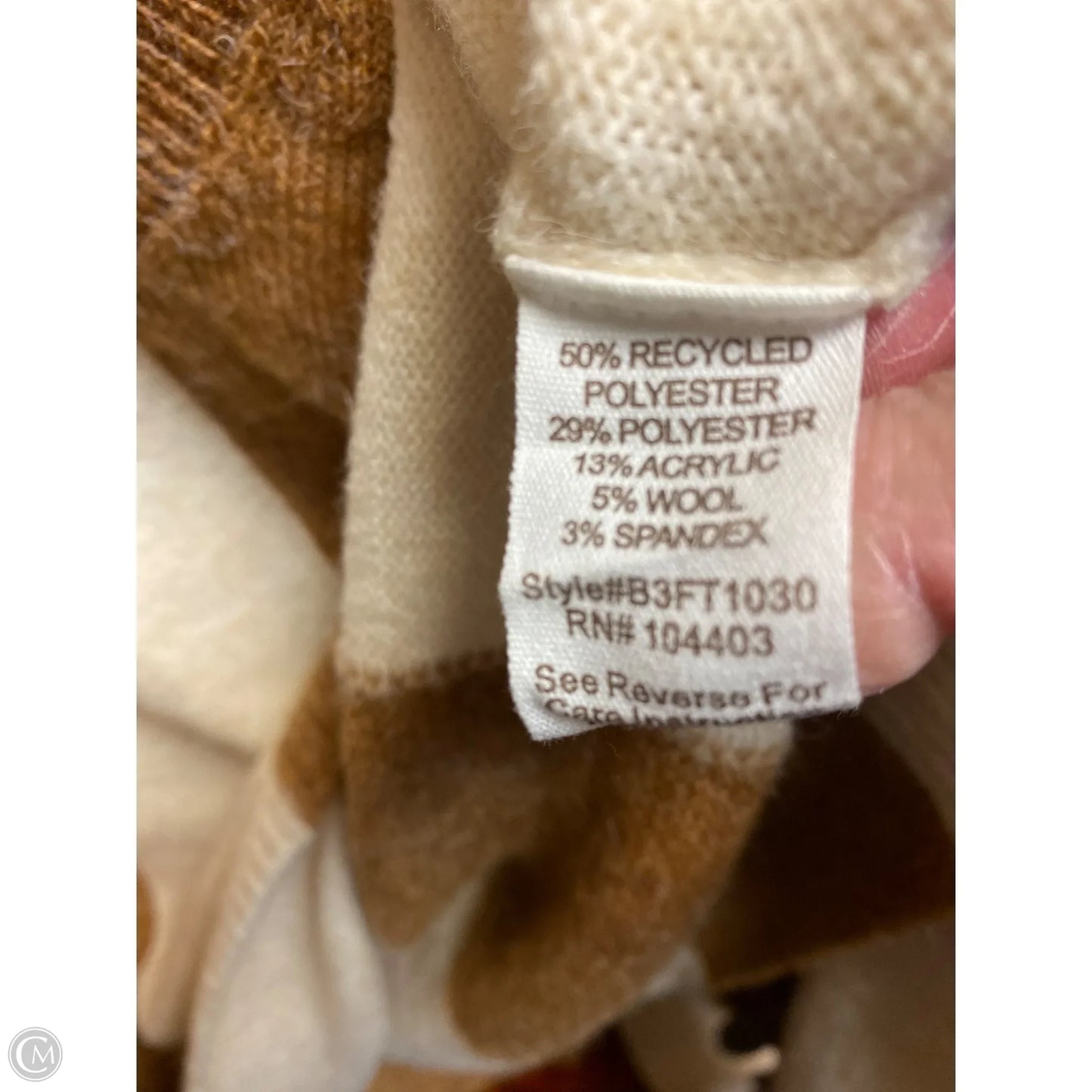 Sweater By Blu Pepper In Brown, Size: L