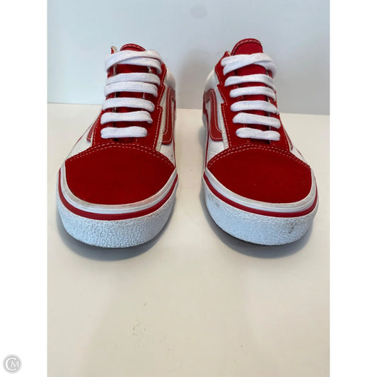 Shoes Sneakers By Vans In Red, Size: 7