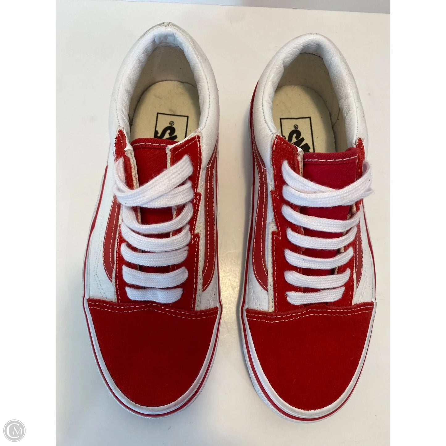 Shoes Sneakers By Vans In Red, Size: 7