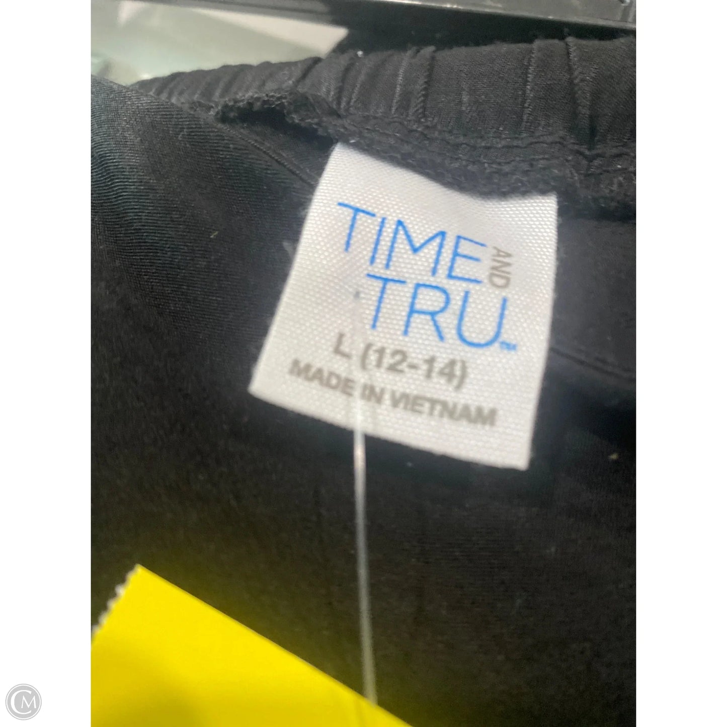 Skirt Midi By Time And Tru In Black, Size: L