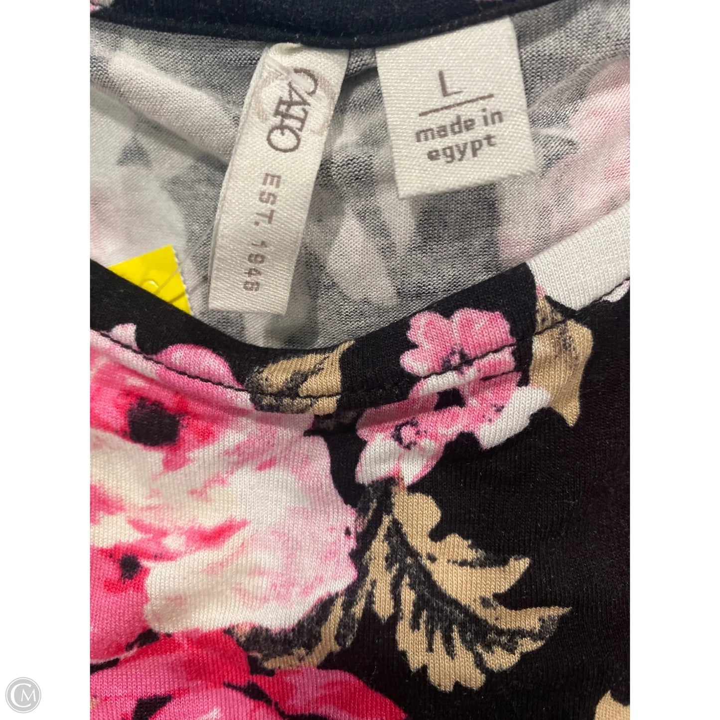 Top Long Sleeve By Cato In Pink, Size: L