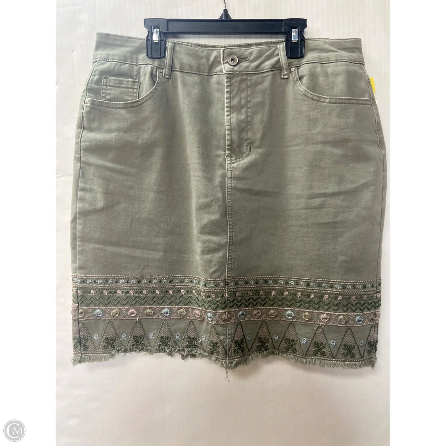 Skirt Mini & Short By Charlie B In Green, Size: 12