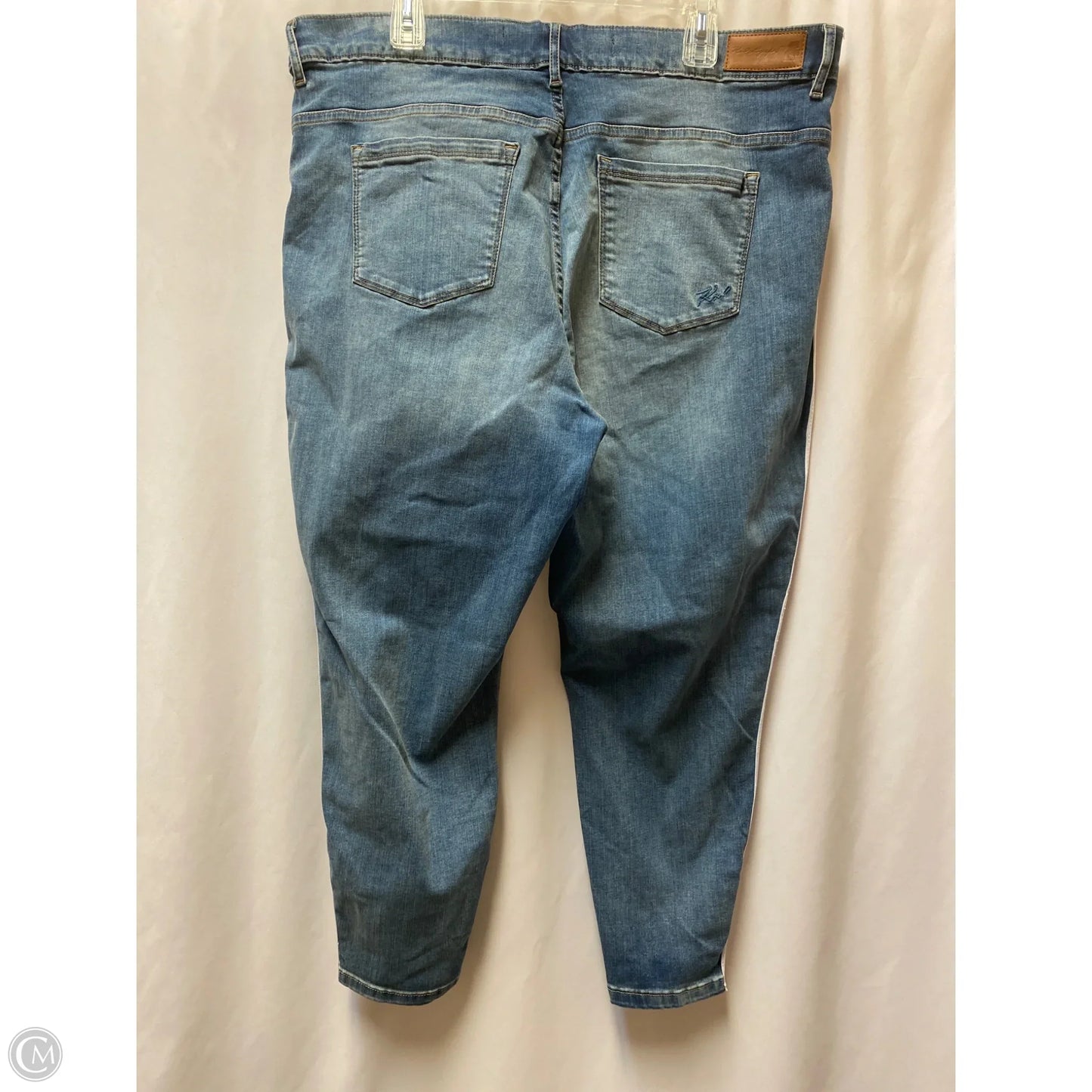 Jeans Designer By Karl Lagerfeld In Blue Denim, Size: 20