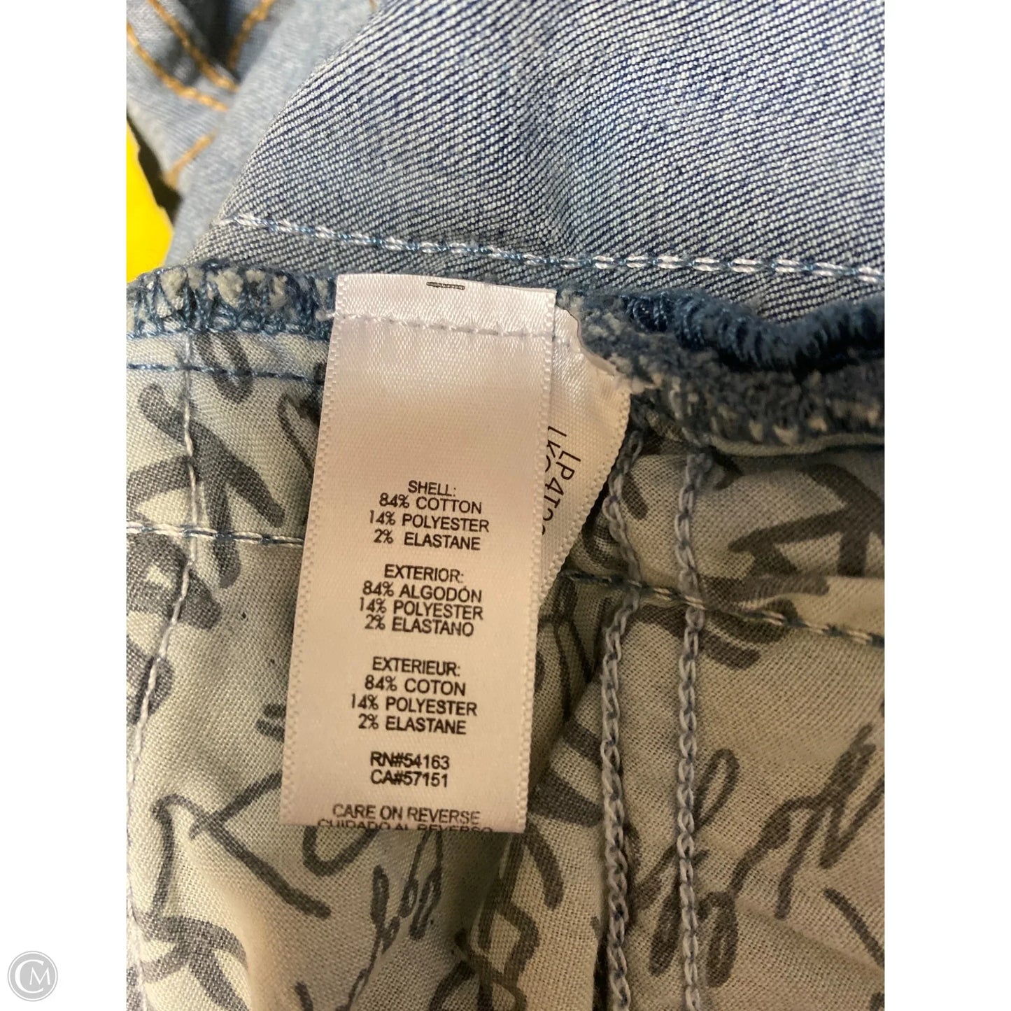 Jeans Designer By Karl Lagerfeld In Blue Denim, Size: 20