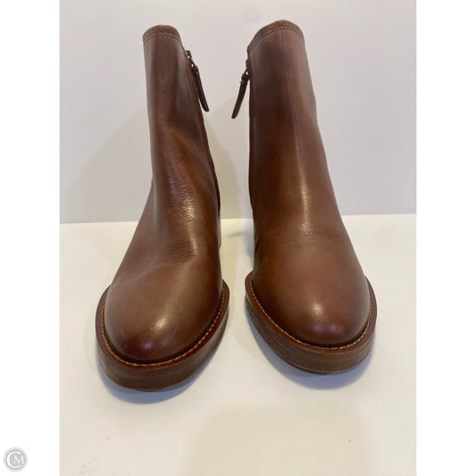 Boots Ankle Flats By Franco Sarto In Brown, Size: 9.5